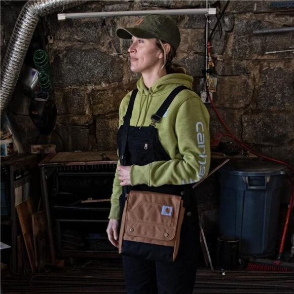 Carhartt, Durable, Adjustable Crossbody Bag with Flap Over Snap Closure - Picture 6 of 7